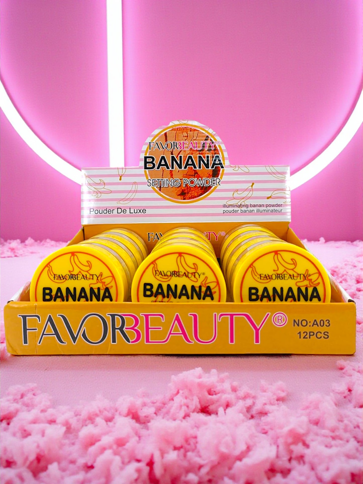 POLVO TRASLUCIDO BANANA GRANDE 12 PZ A03.