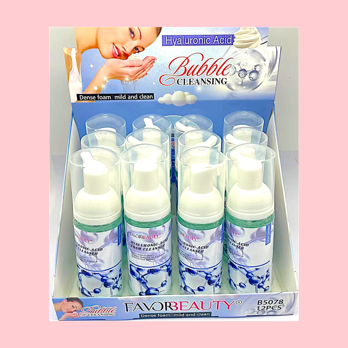 LIMPIADOR FACIAL ACIDO HIALURONICO CAJA CON 12 PZ B5078