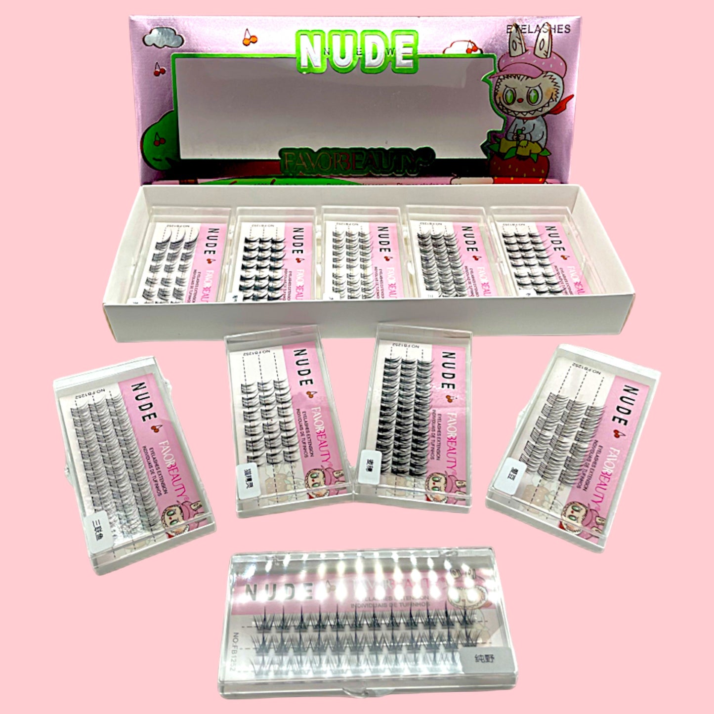 PESTAÑAS DE GRUPO LABUBU 10PZS FB1251