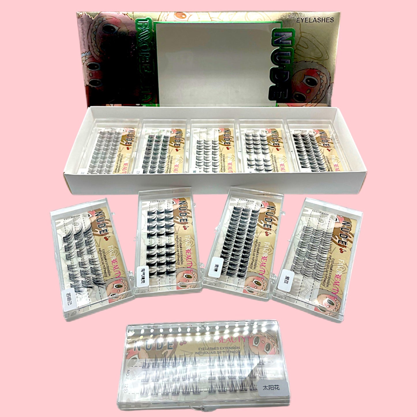 PESTAÑAS DE GRUPO LABUBU 10PZS FB1253