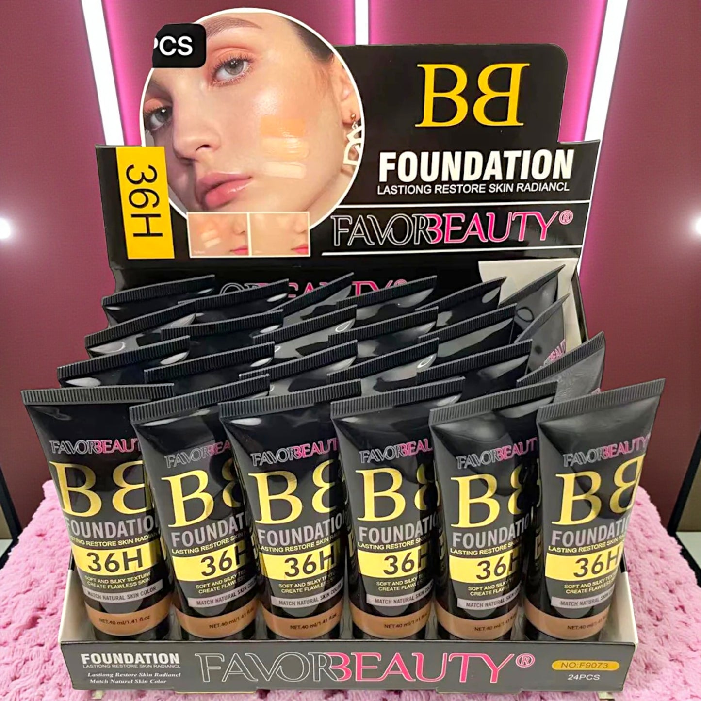 BASE DE MAQUILLAJE LIQUIDA 36H 24 PZ F9073.