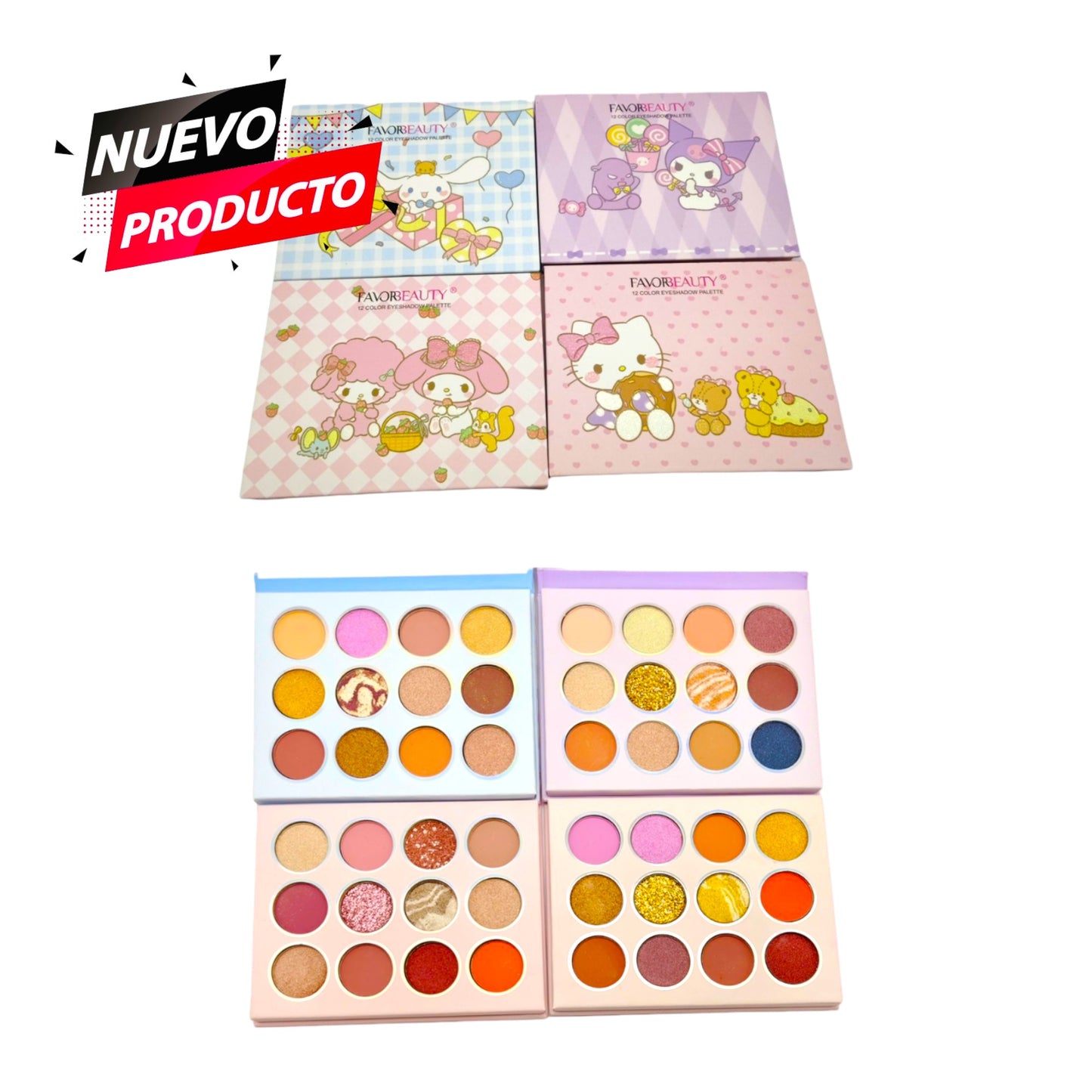 SERIE SOMBRAS KITTY Y AMIGOS 4PCS ES6440