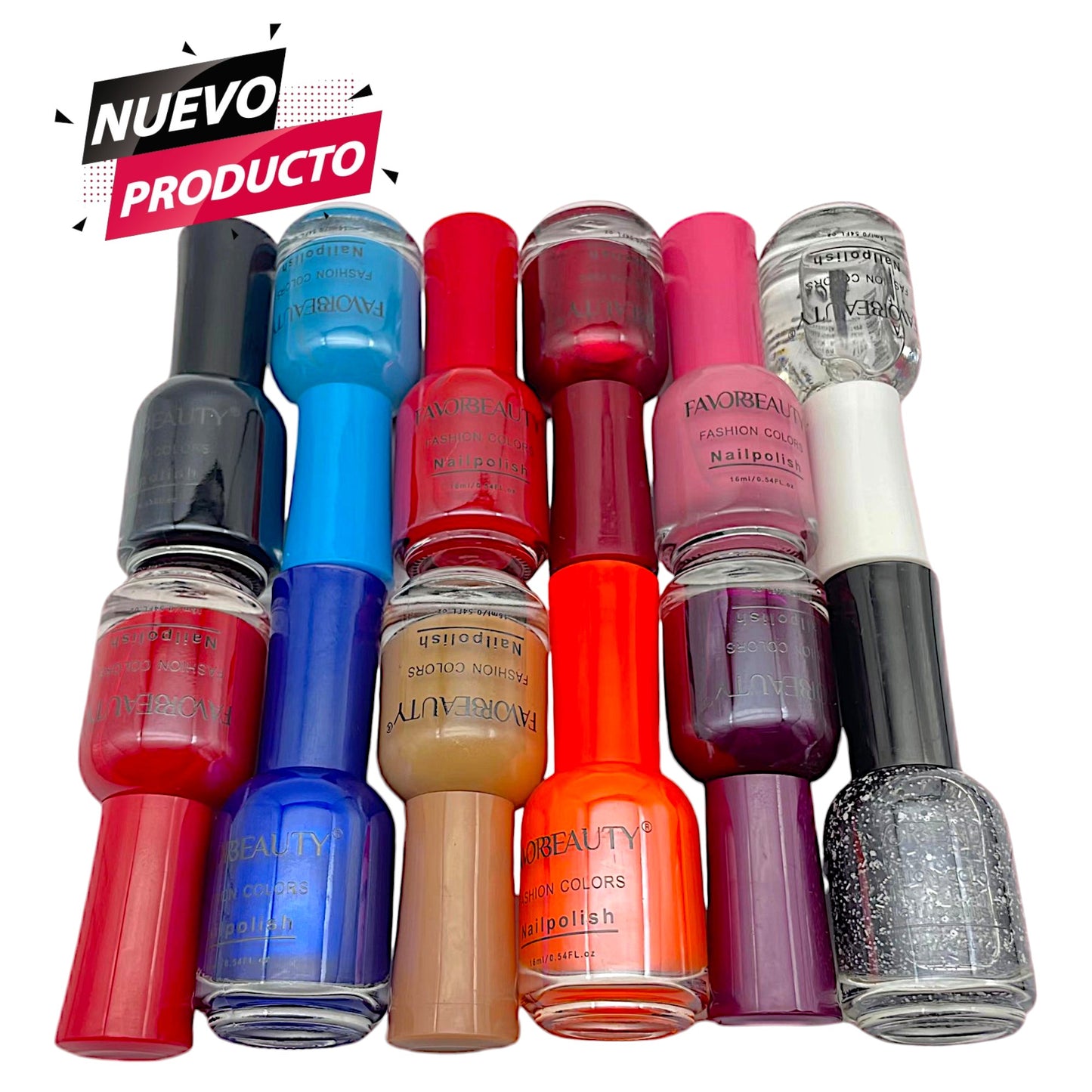 ESMALTE UÑAS 12 PCS N1-6F.