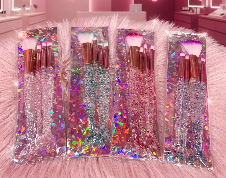BROCHA COLA DE SIRENA GLITTER 1 PACK/4PZ MB3930