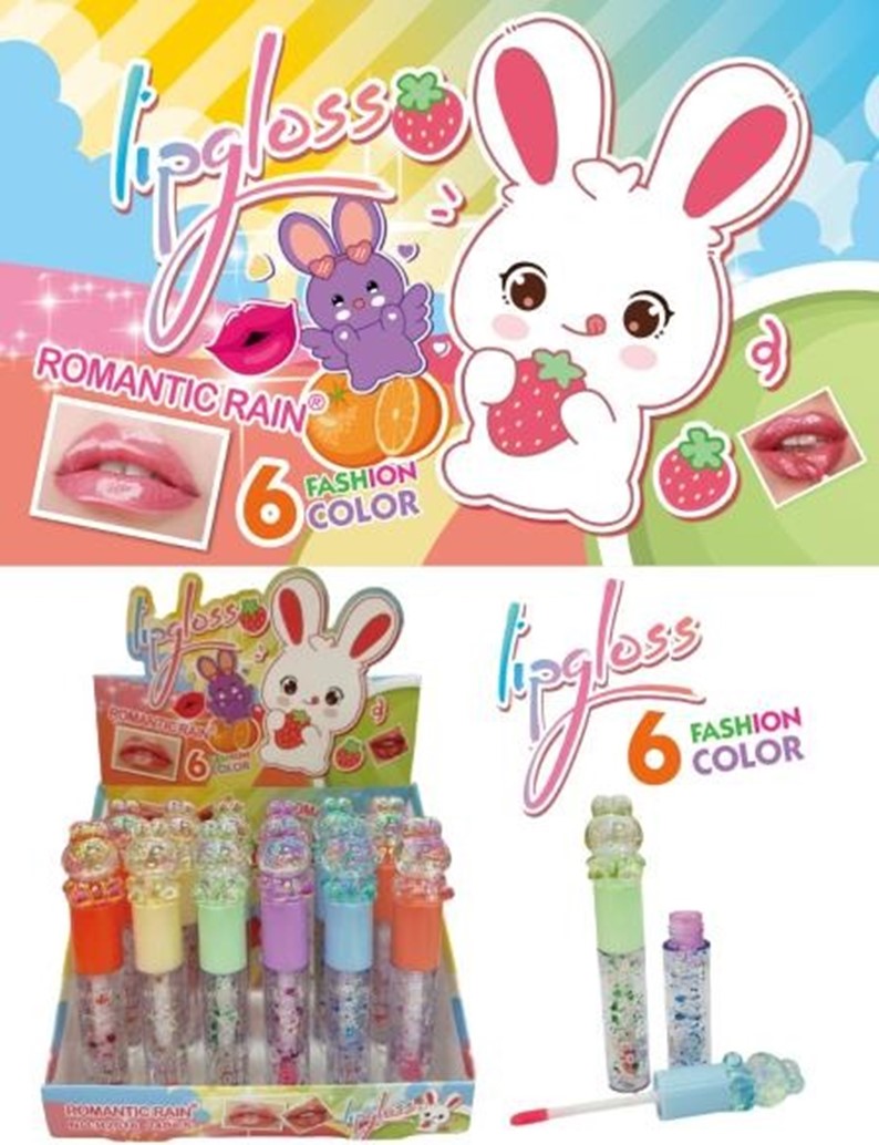 LIP GLOSS DE CONEJITOS 24 PCS R2016
