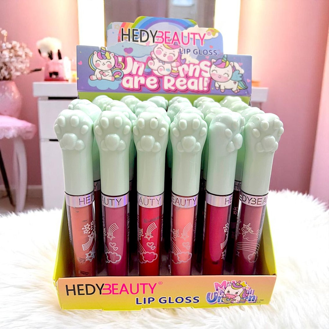 TINTA MATTE PATITAS DE GATITO 24 PCS 248