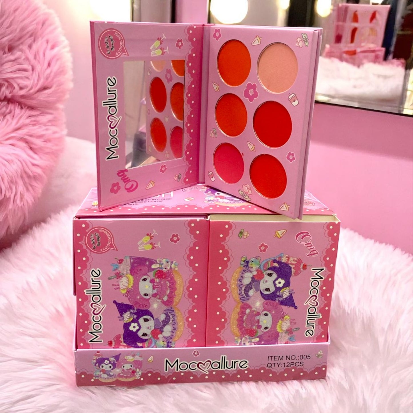 PALETA DE RUBOR KUROMY Y SUS AMIGOS 1 PC 005