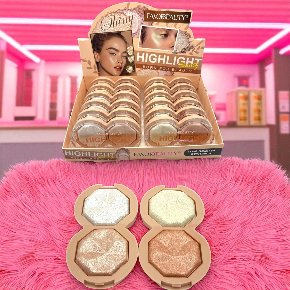 ILUMINADOR SHINY 12 PCS 6750