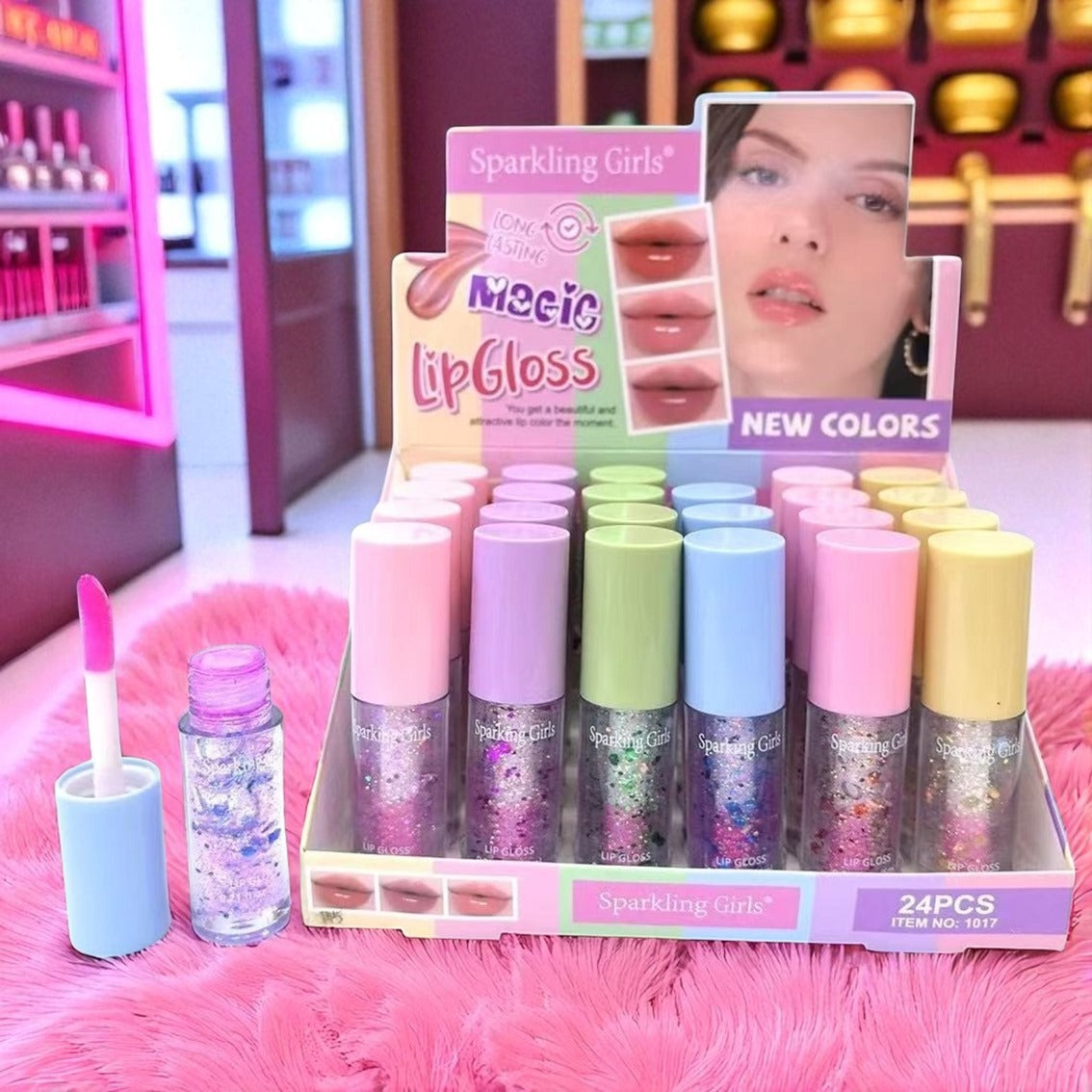 LIP GLOSS MEEIN MAGICO 24PZS 1017