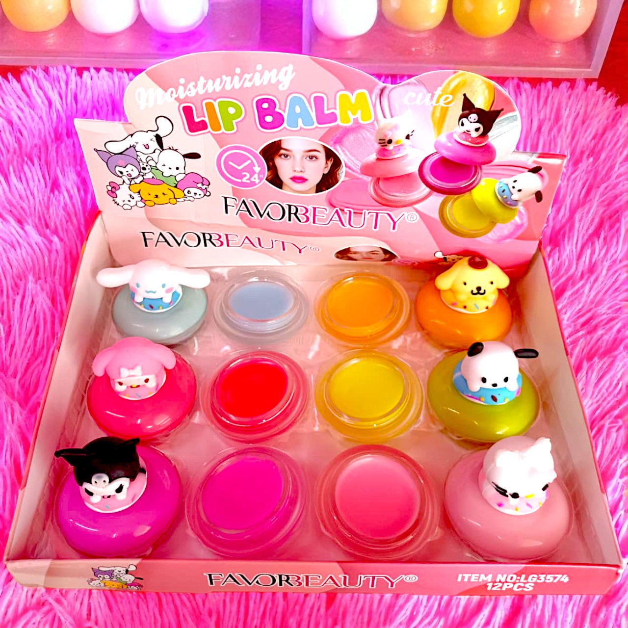 BALSAMO PERSONAJES BONITOS 12PZS LG3574