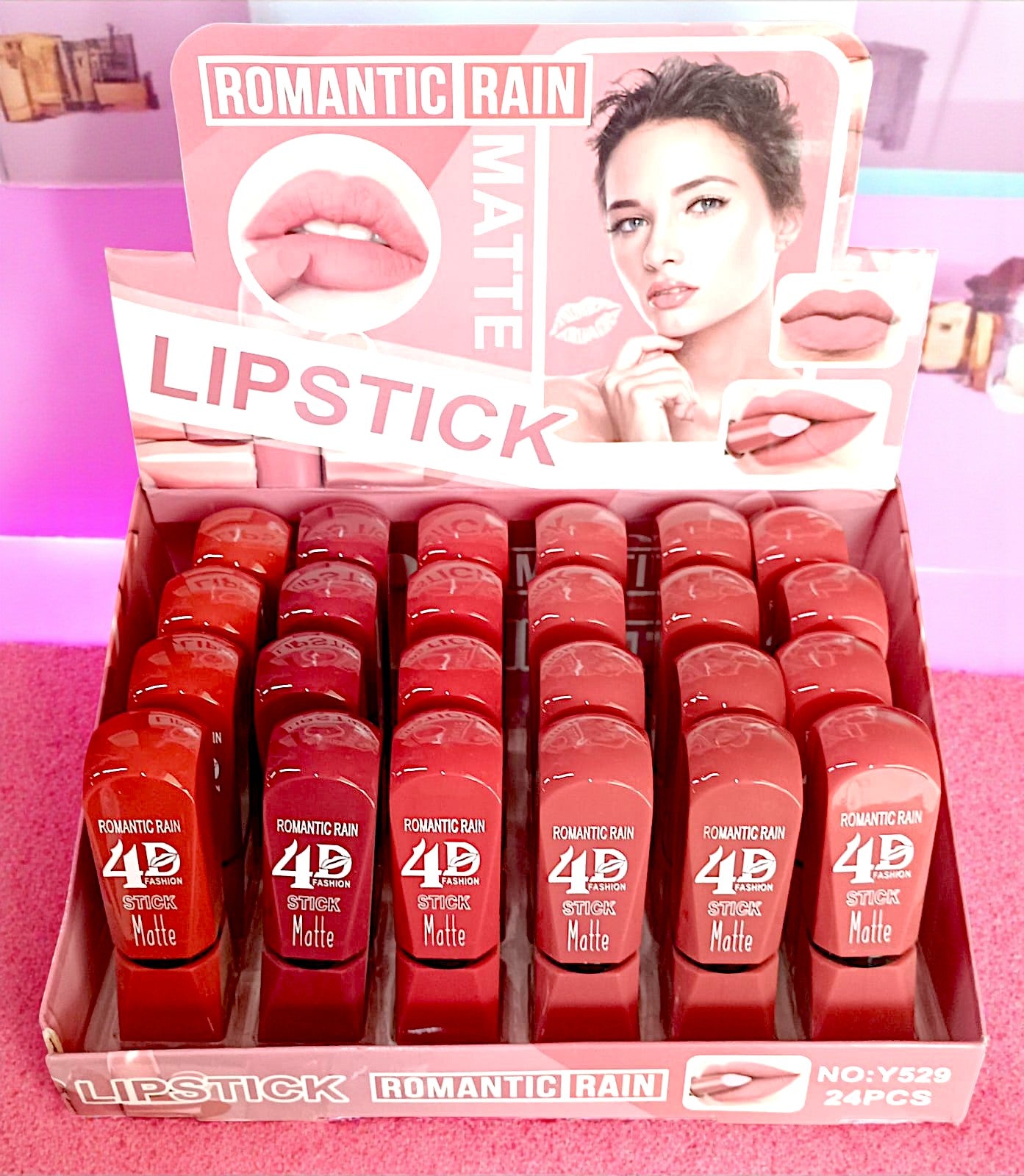 LABIAL MATTE ROMANTIC RAIN 24PZS Y529