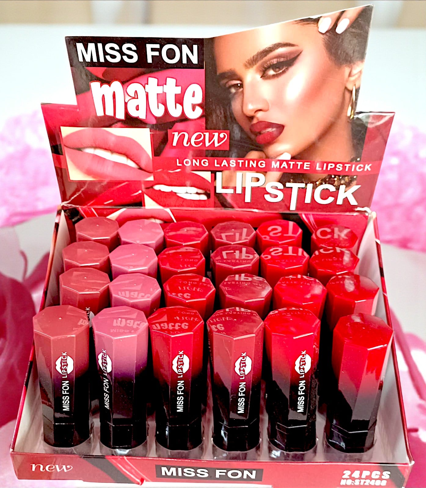 LABIAL MATTE LONG LASTING MISS FON 24PZS ST2408