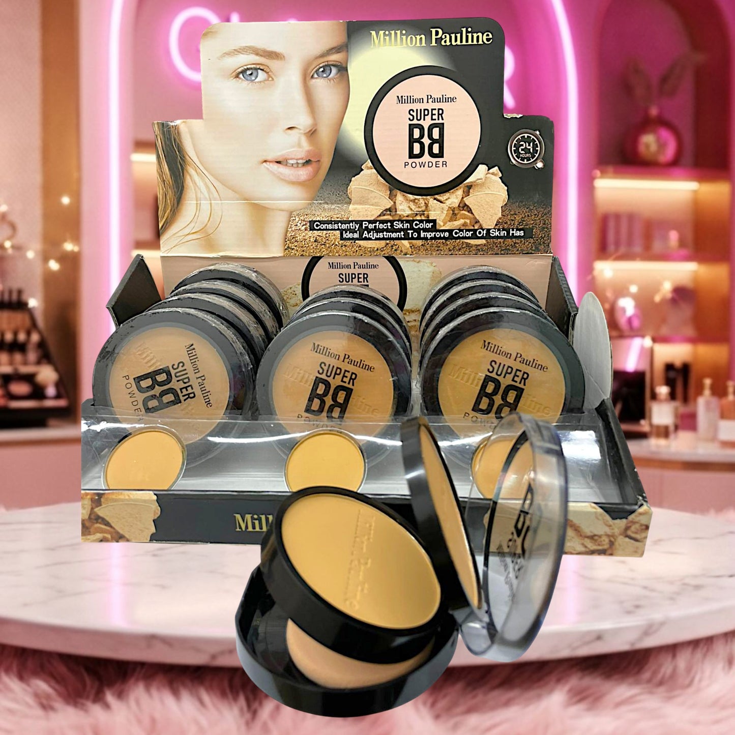 POLVO COMPACTO DOBLE CON ESPONJA 12 PZ M18-25