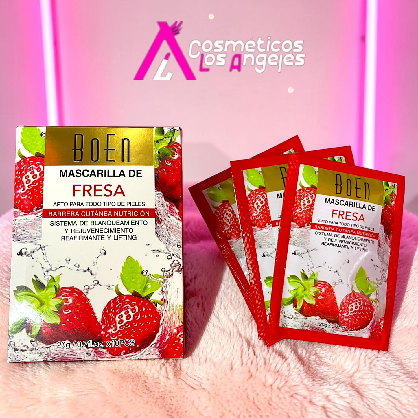 MASCARILLA PEEL-OFF FRESA 10 PZ MC1009