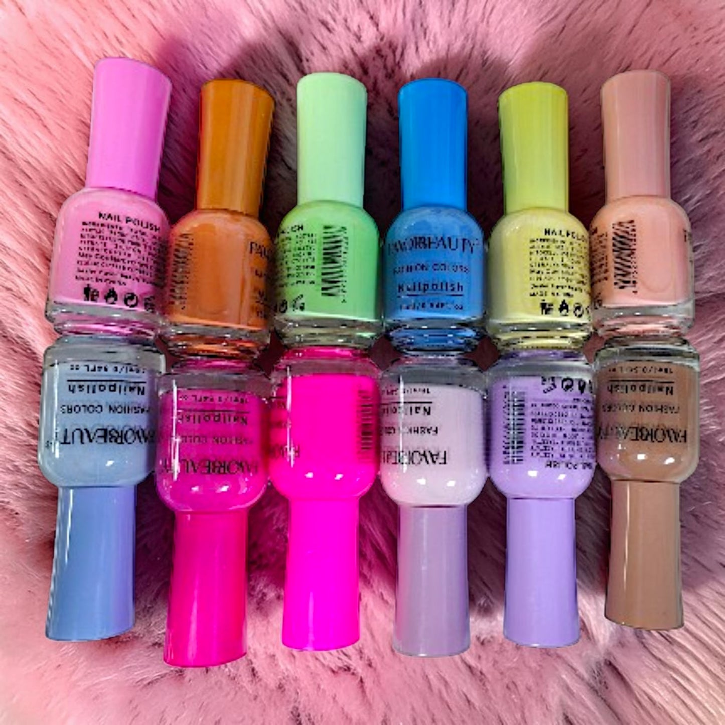 ESMALTE DE UÑAS GAMA BASIC 12 PZ NP8196