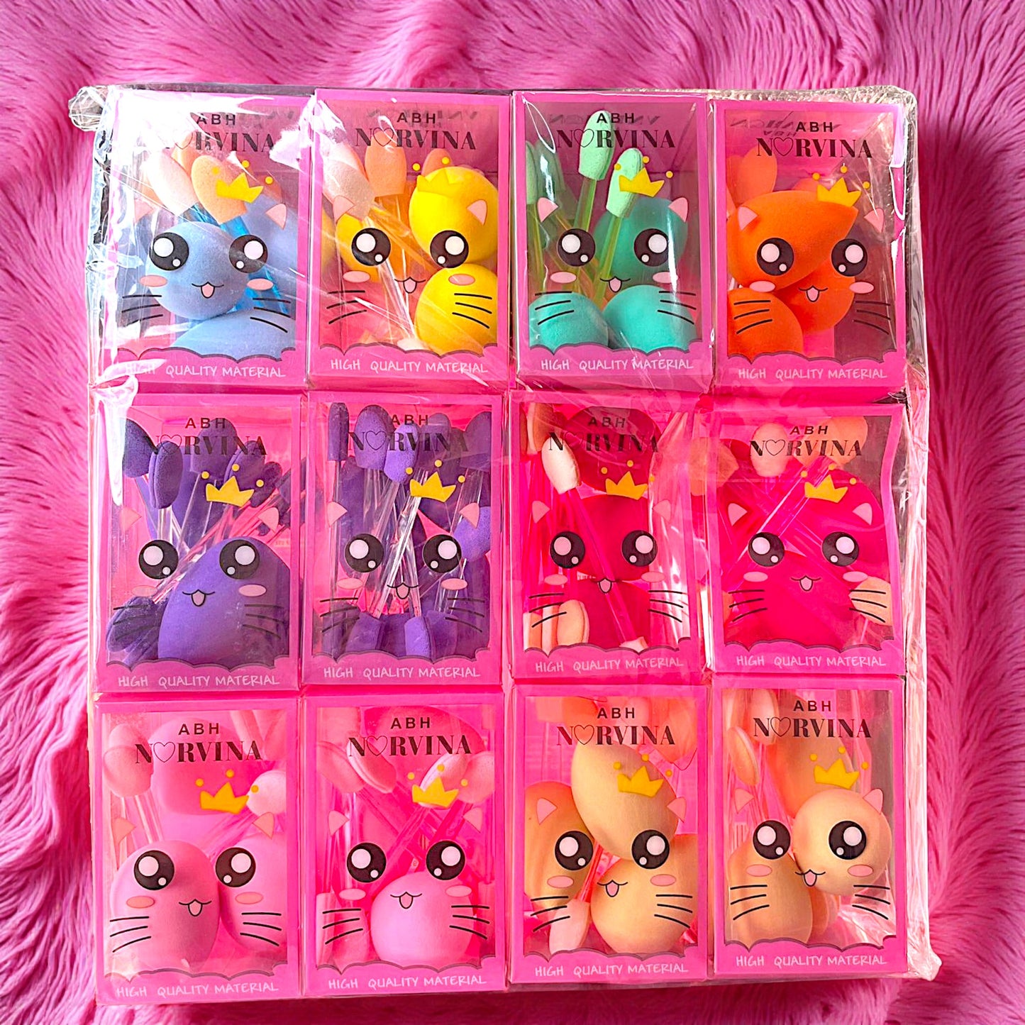 APLICADORES DE SOMBRAS Y ESPONJITAS 12 PZ PP3926