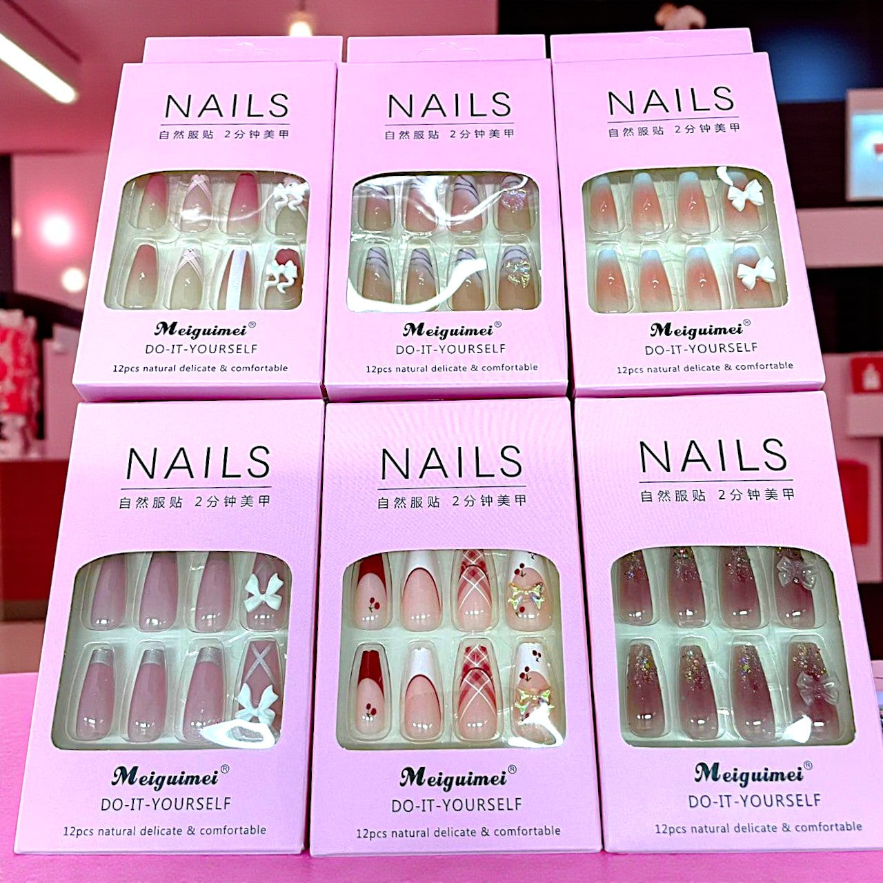 UÑAS DECORADAS MG-3 12PZS