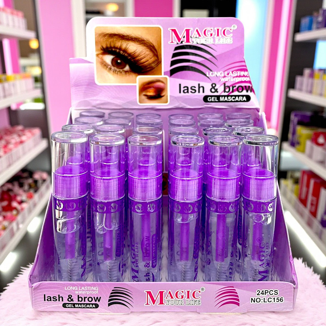 RIMEL TRANSPARENTE CEJAS Y PESTAÑAS 24PZS LC156