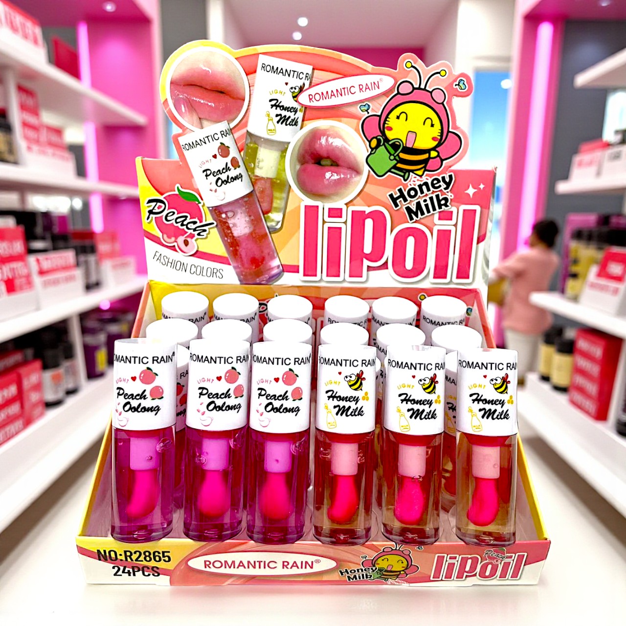 GLOSS MAGICO DURAZNO Y MIEL 24PZS R2865