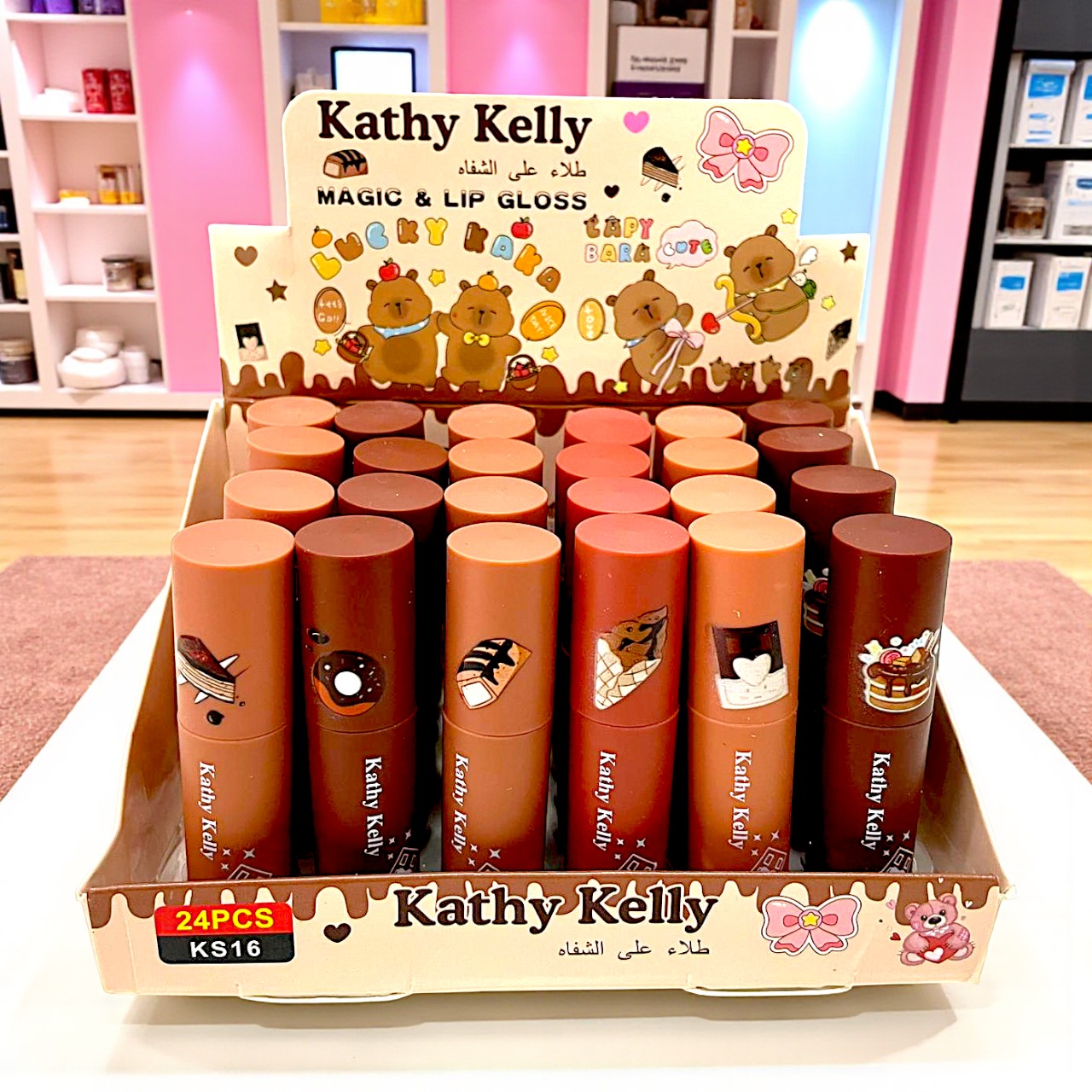 LABIAL LIQUIDO POSTRES 24PZS KS16