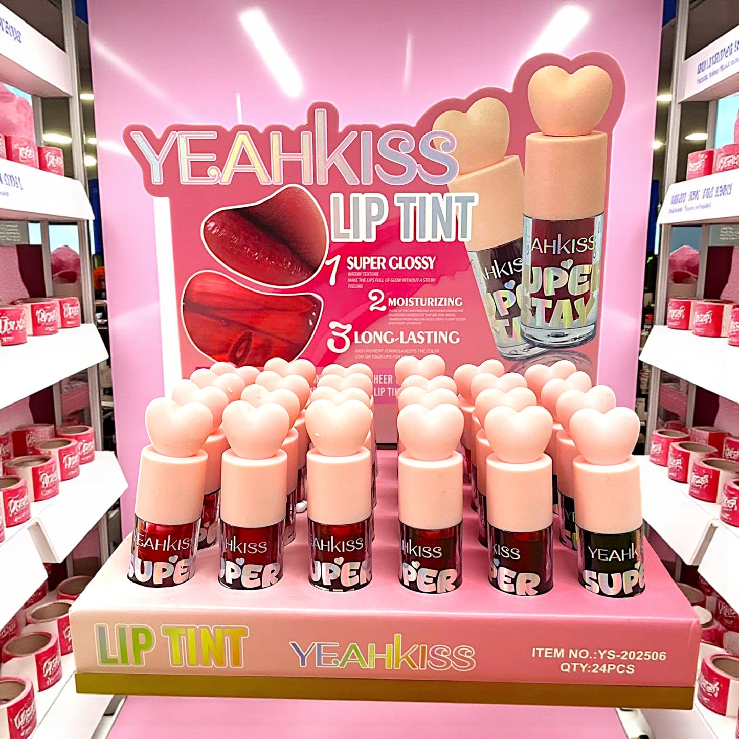 TINTA DE LABIOS CORAZONCITO 24 PZ YS-202506