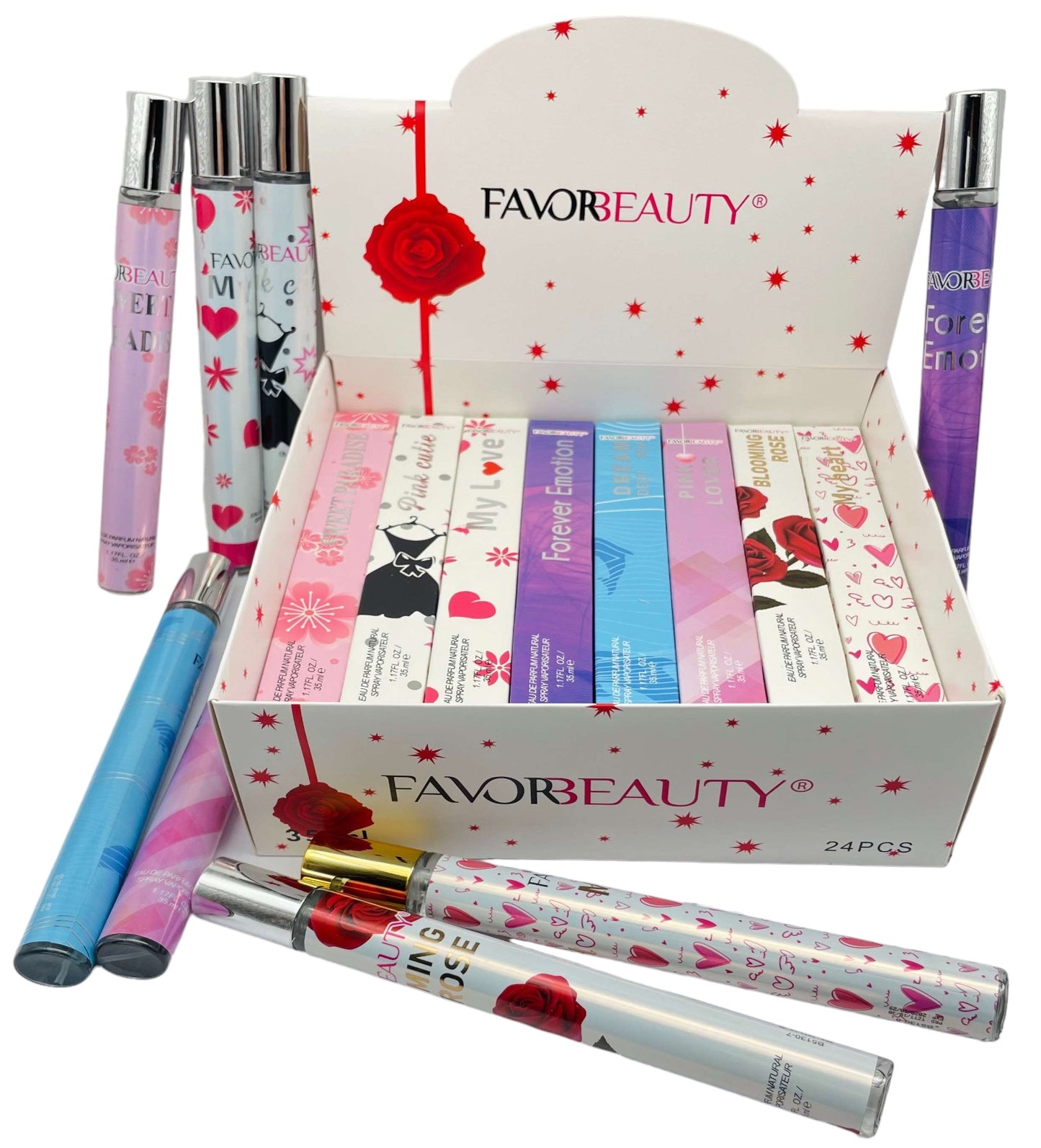 PERFUME DE BOLSILLO CAJA CON 24 PCS 35ML B5130