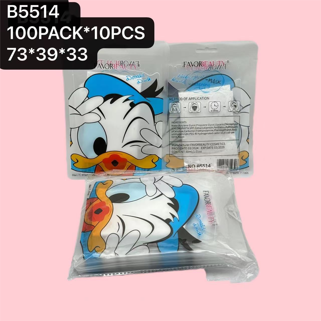 MASCARILLA FACIAL DONALD 10 PZ B5514