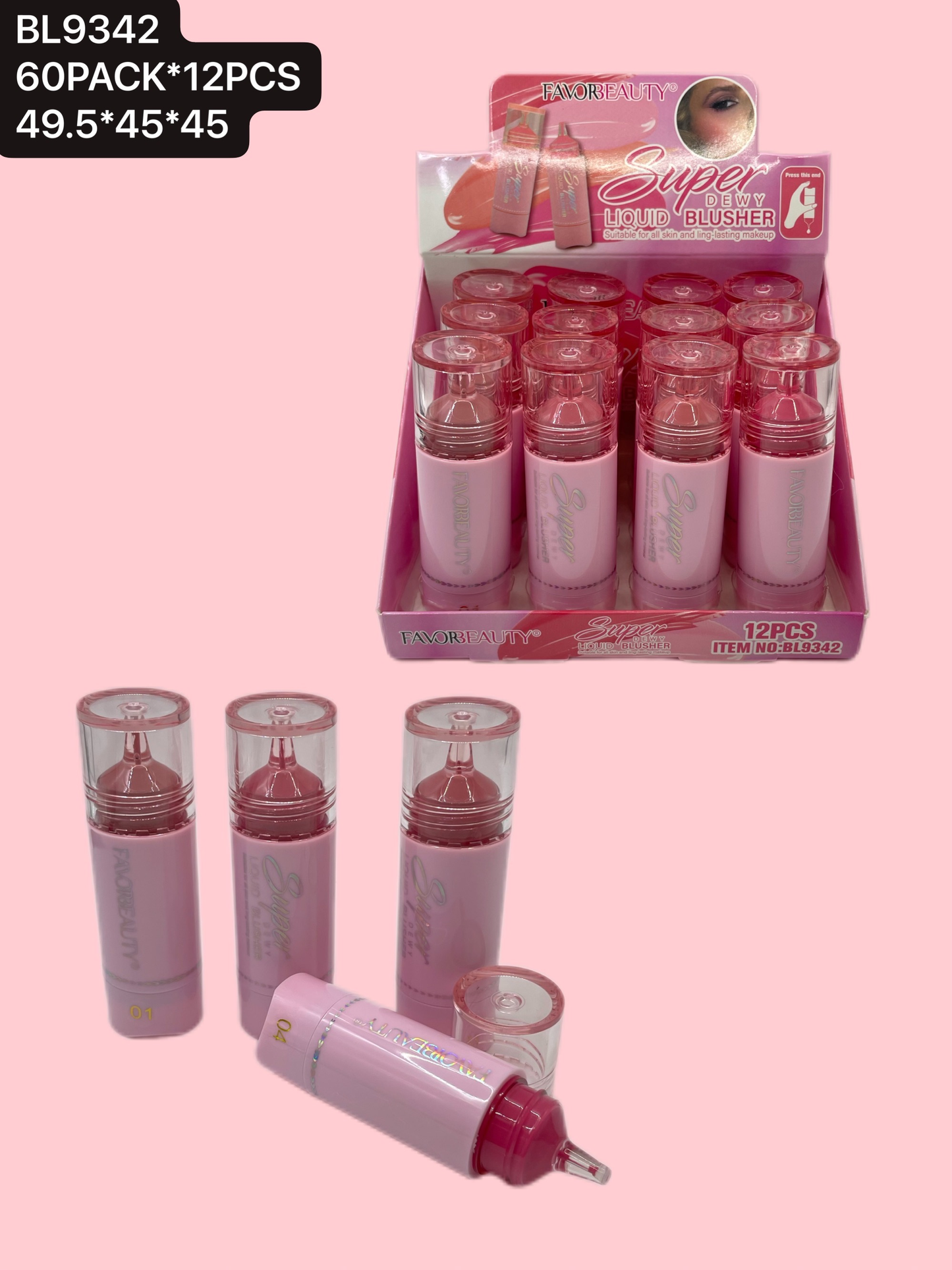 RUBOR LIQUIDO CAJA CON 12 PZ BL9342