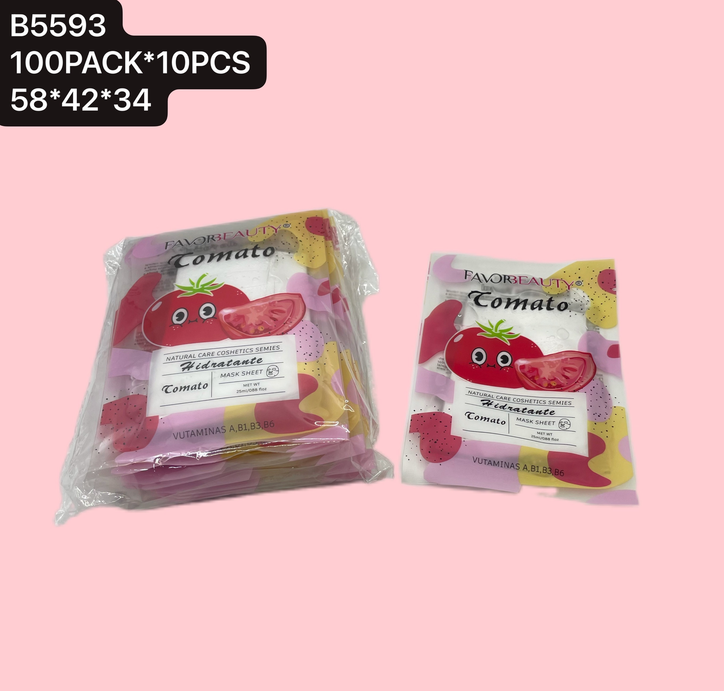 MASCARILLA FACIAL TOMATE 10 PZ B5593