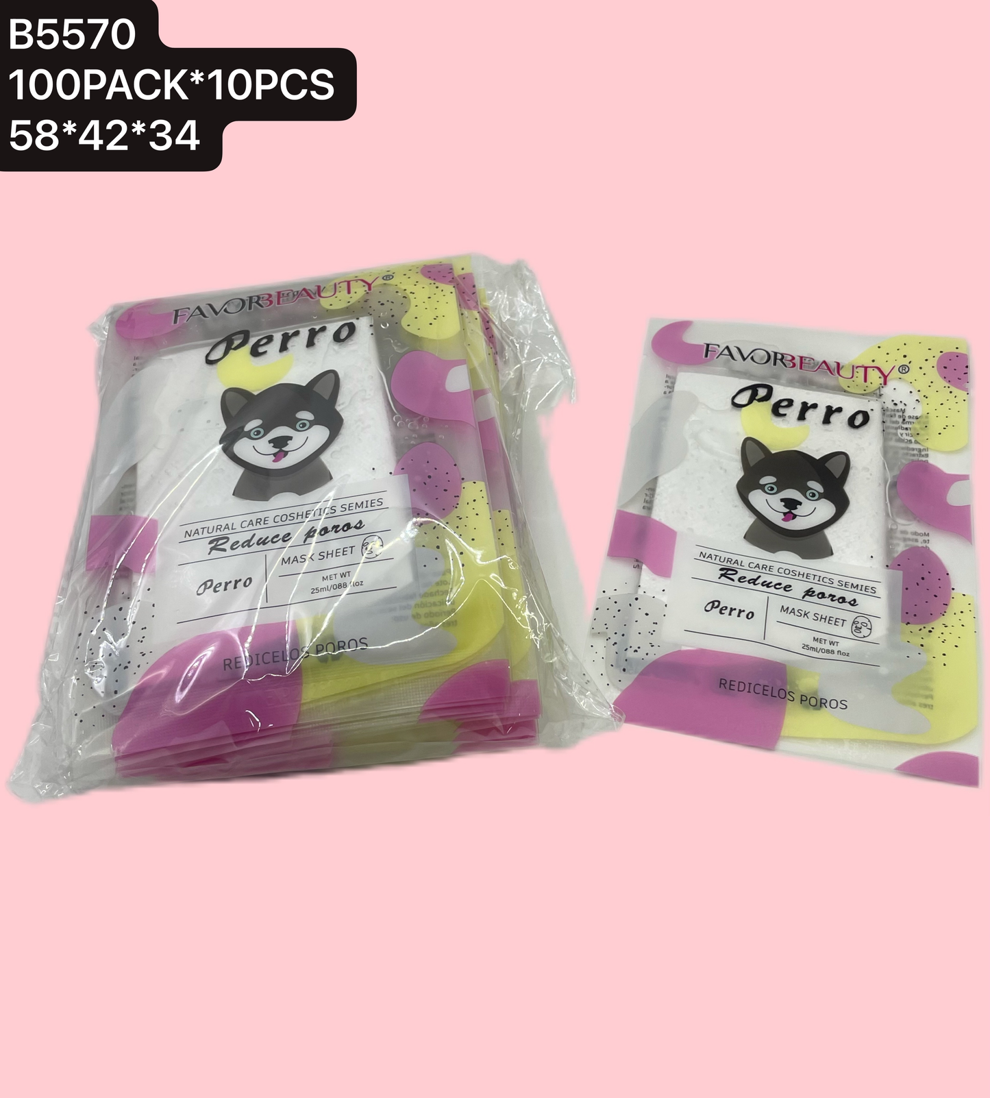 MASCARILLA FACIAL PERRO 10 PZ B5570