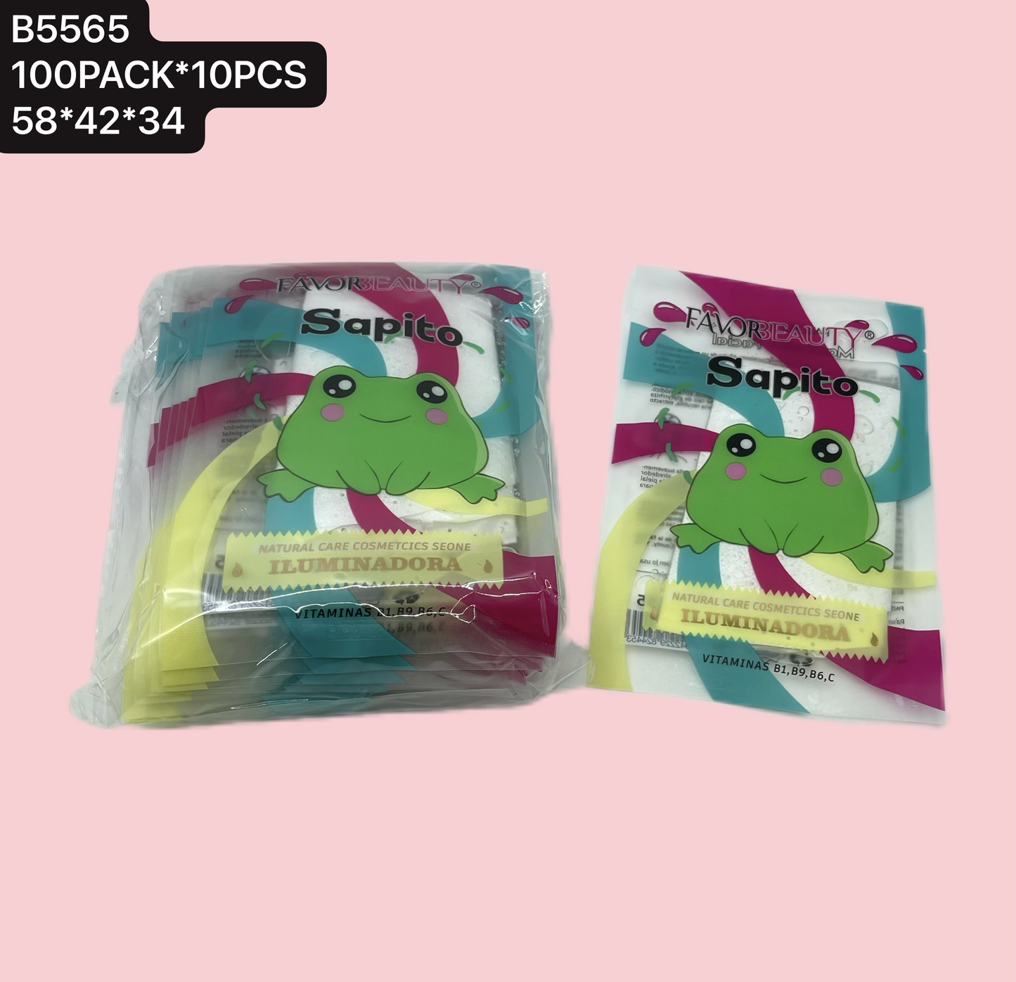 MASCARILLA FACIAL SAPITO 10 PZ B5565