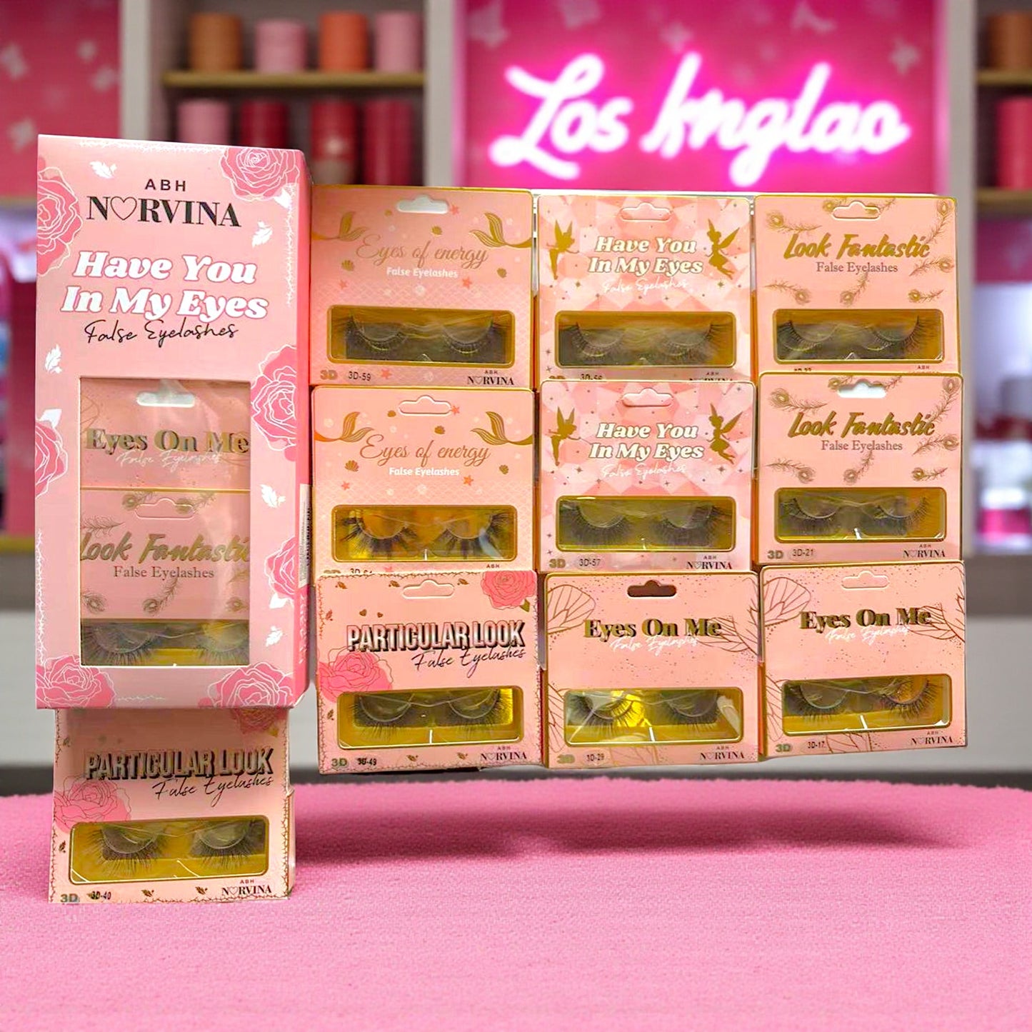 PESTAÑAS POSTIZAS CAJA CON 10 PZ FE4387