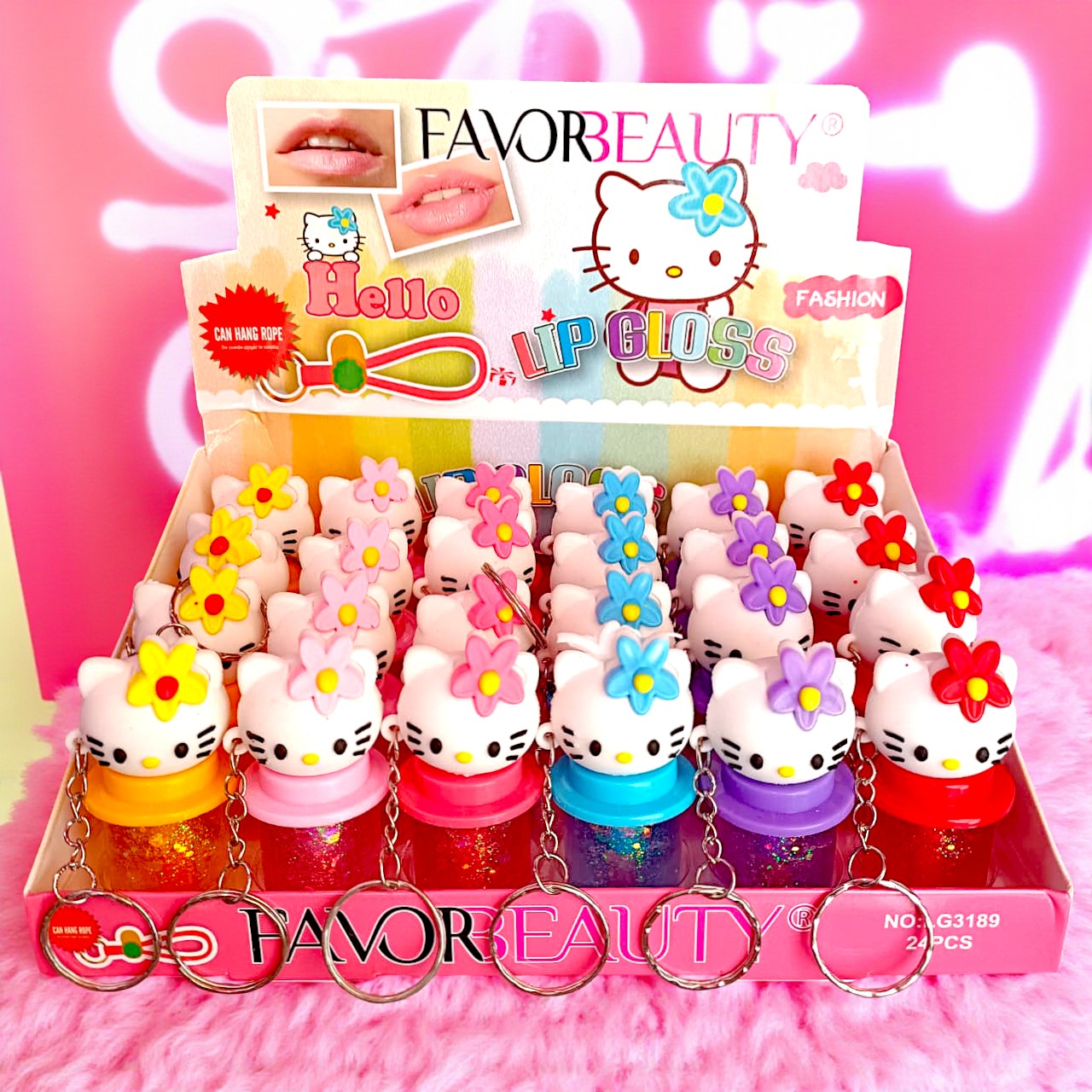 GLOSS LLAVERO HELLO KITTY 24PZS LG3189
