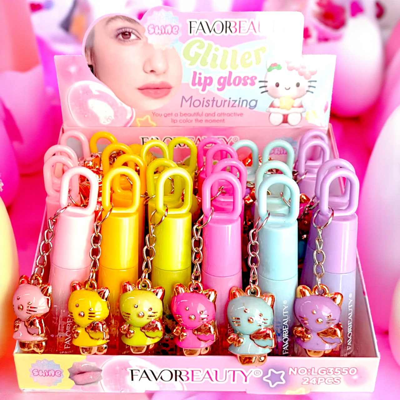 GLOSS LLAVERO HELLO KITTY 24PZS LG3550