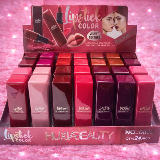 LABIAL EN BARRA TERCIOPELO CUADRADO 24 PZ 6583
