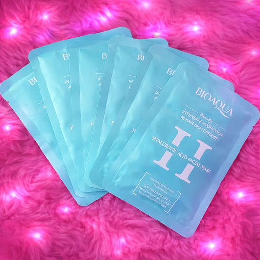 MASCARILLA FACIAL ACIDO HIALURONICO Y CERAMIDAS 10 PZ BQY08138