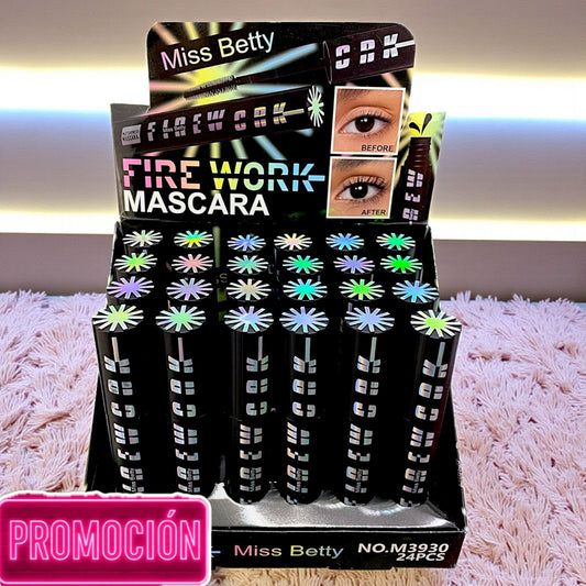 MASCARA DE PESTAÑAS FIRE WORK 24 PZ M3930.