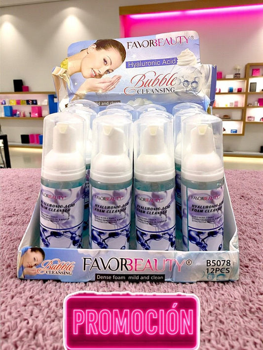 LIMPIADOR FACIAL ACIDO HIALURONICO CAJA CON 12 PZ B5078.