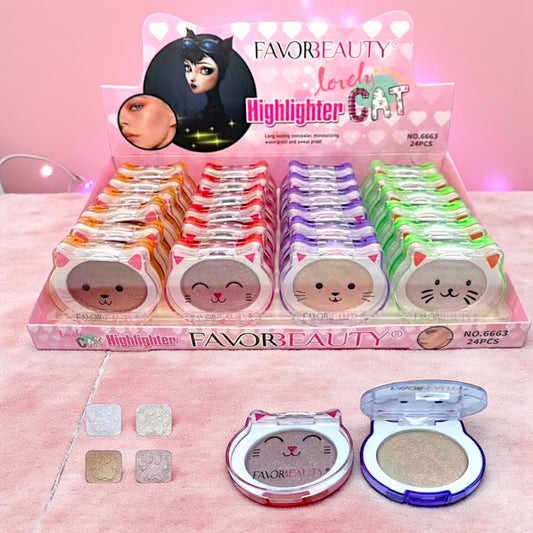 ILUMINADOR COMPACTO GATITO 24 PZ 6663-1