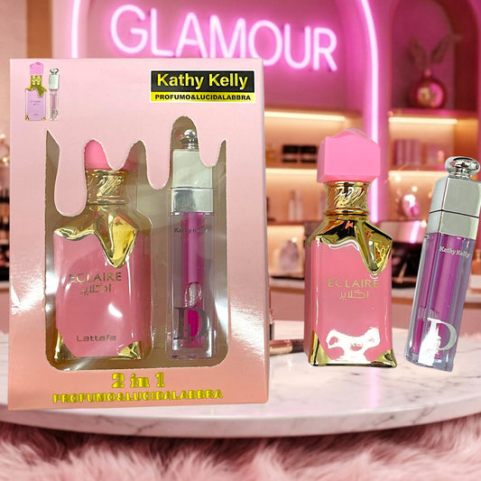 SET PERFUME Y GLOSS KATHY 1 PZ A8805
