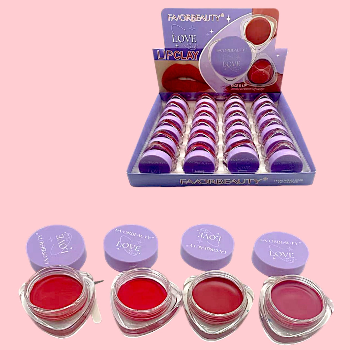 2EN1 RUBOR Y LABIAL EN CREMA 24PZS BL9346