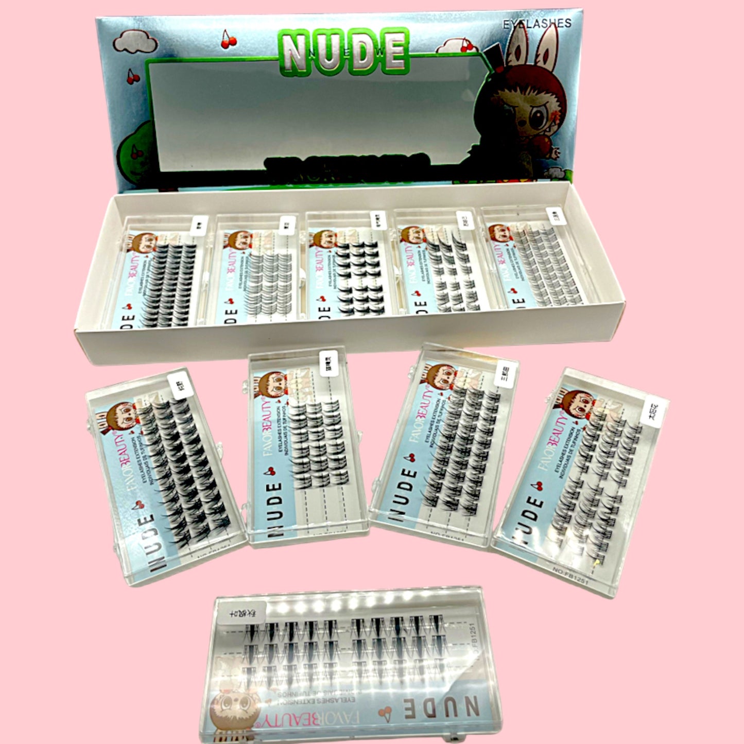 PESTAÑAS DE GRUPO LABUBU 10PZS FB1252