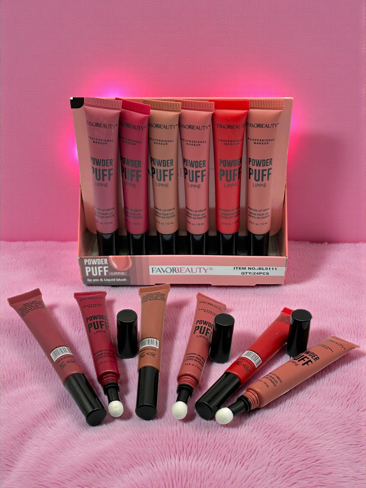 LABIAL Y RUBOR LIQUIDO 24 PZ BL9111