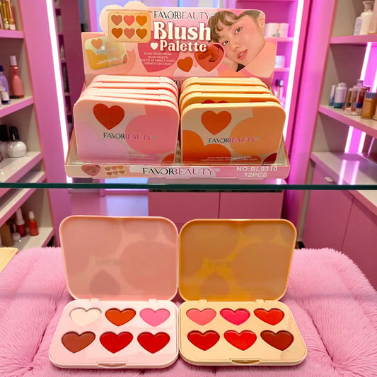 PALETA DE RUBORES EN CREMA CAJA CON 12 PZ BL9310