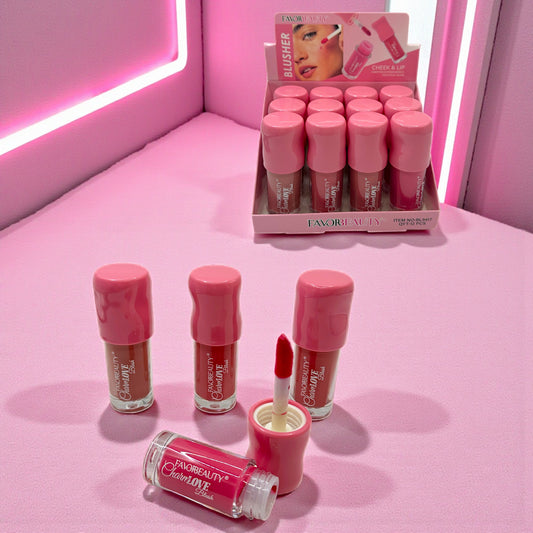 RUBOR Y TINTA DE LABIOS 2 EN 1 12 PZ BL9417