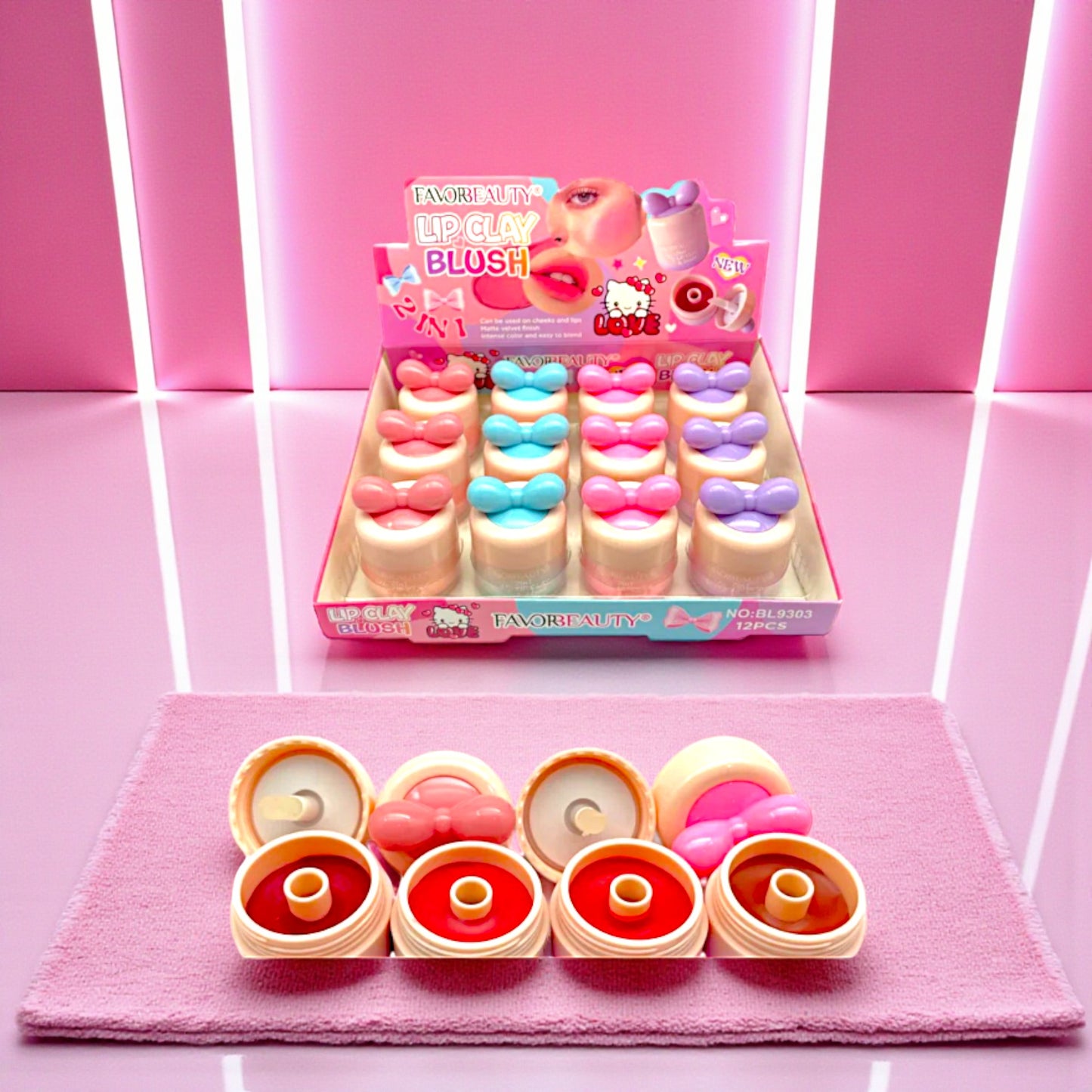 RUBOR EN TARRITO CON APLICADOR 12 PZ BL9303