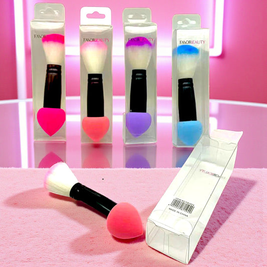 BROCHA Y ESPONJA DE MAQUILLAJE 12 PZ FB1824