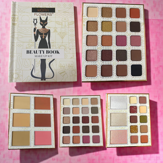 LIBRO NORA: SOMBRAS, ILUMIONADORES, RUBOR , POLVO COMPACTO 1PZ CD609