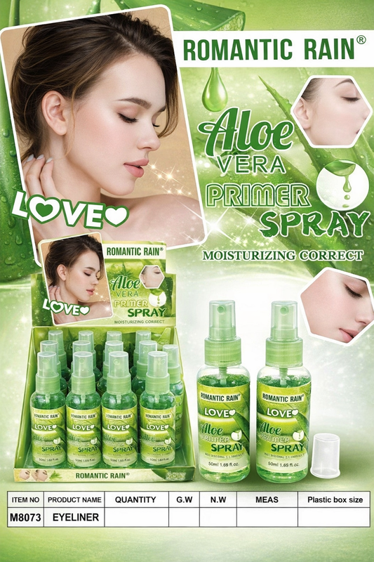 FIJADOR DE MAQUILLAJE ALOE VERA 12 PZ M8073