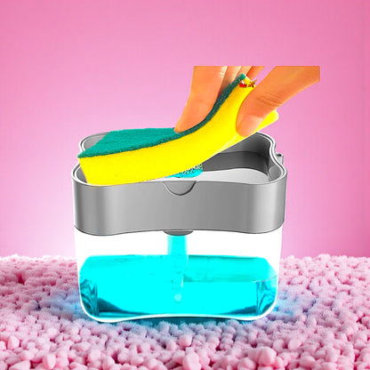 DISPENSADOR DE JABON, INCLUYE FIBRA